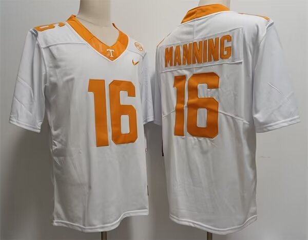 2024 NCAA Men Tennessee #16 Peyton Manning white nike jerseys->ncaa teams->NCAA Jersey